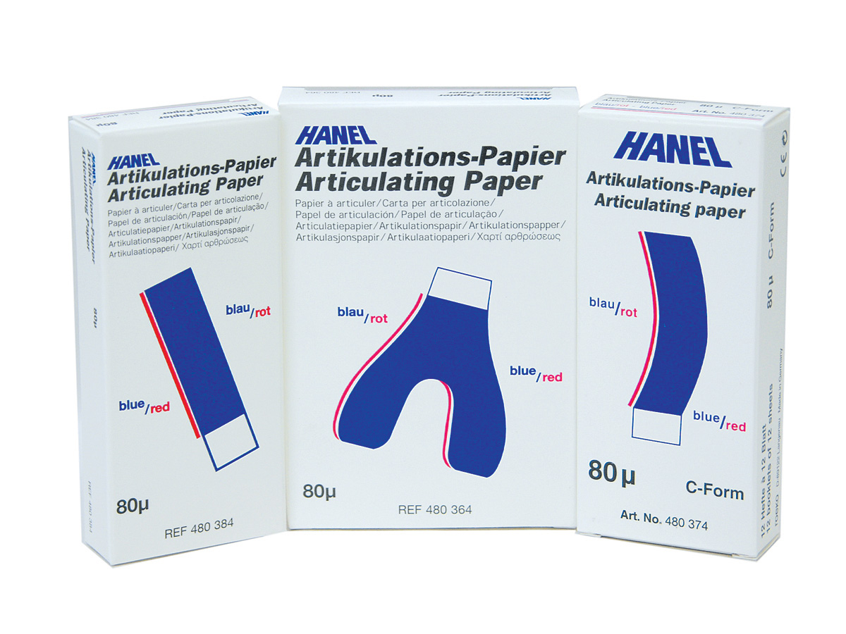 Coltene-Hanel-Articulating-Paper-U-Shaped-Blue/Red-80U-(72)